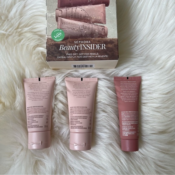 NWT Vegamour Mini Gift Set Travel Sizes Sample Size Shampoo Conditioner Mask - Picture 2 of 7